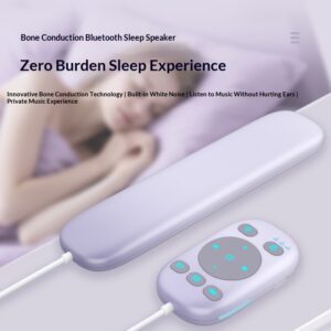Bone Conduction Sleep Speaker — Built-in Pillow Design