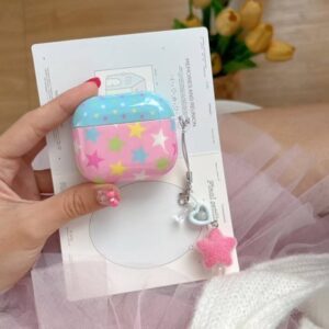 Color-block Star Bluetooth Wireless Earphone Case