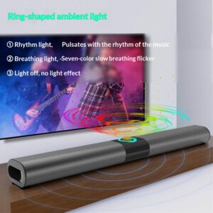 Bluetooth Speaker Wireless Card-Reading Long Strip Wall-Mounted Home Theater Audio System